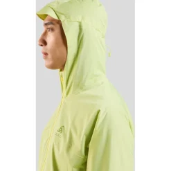 Odlo X-Alp Performance Knit Waterdichte Hardloopjack Heren - shadow lime