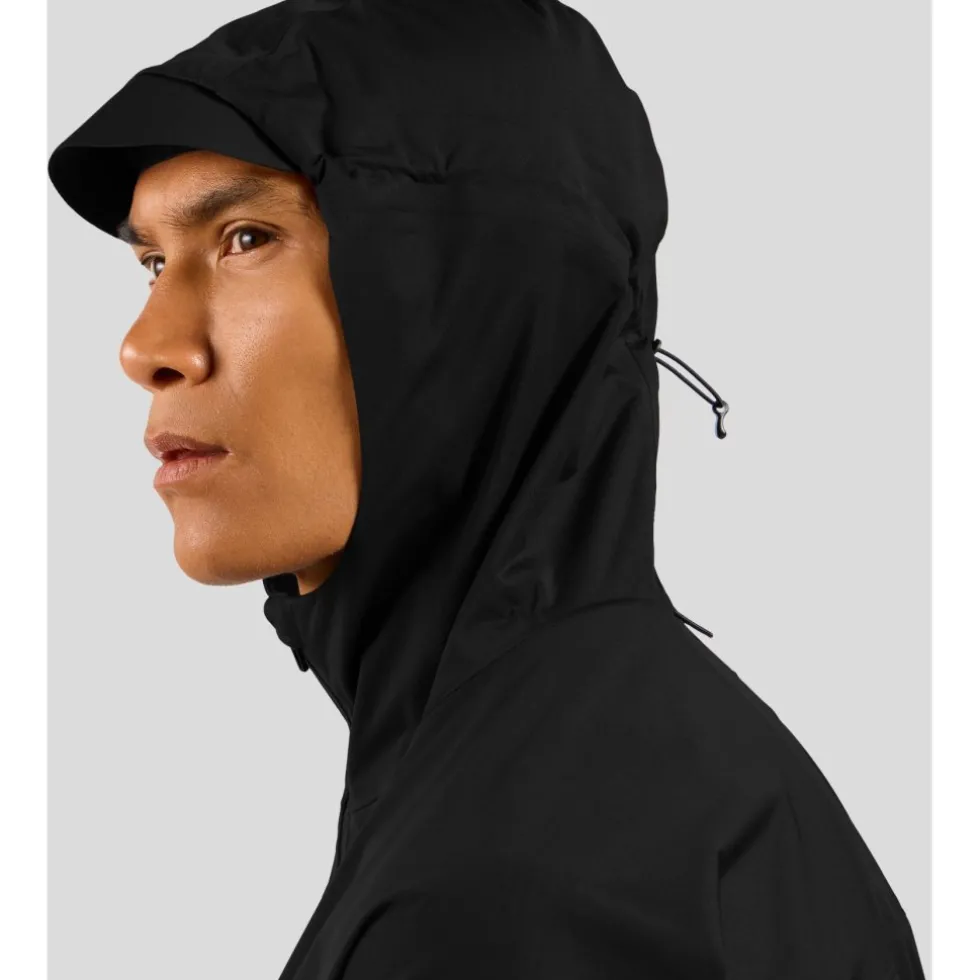 Odlo X-Alp Performance Knit Waterdichte Hardloopjack Heren - zwart - zwart