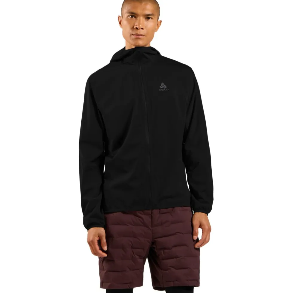 Odlo X-Alp Performance Knit Waterdichte Hardloopjack Heren - zwart - zwart