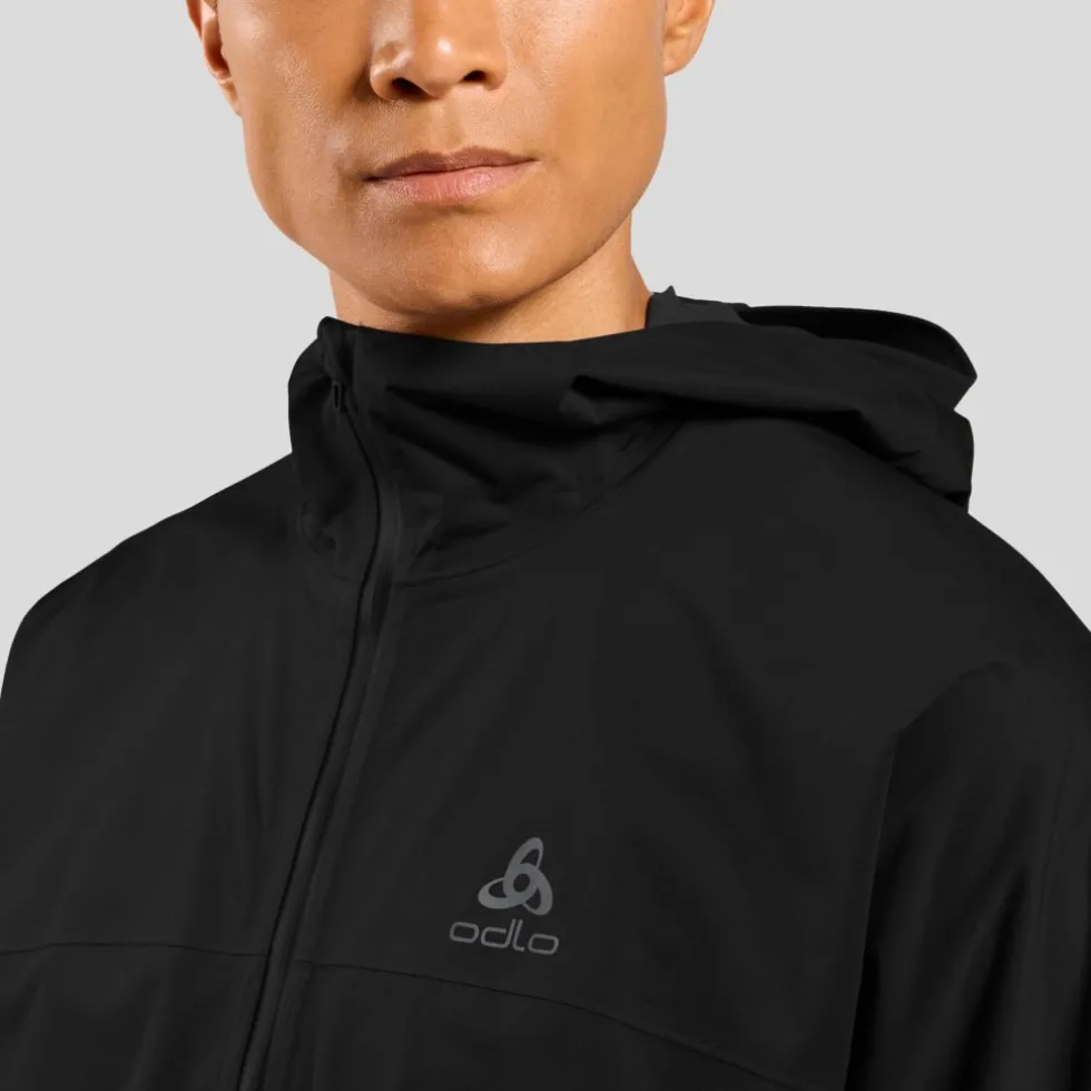 Odlo X-Alp Performance Knit Waterdichte Hardloopjack Heren - zwart - zwart