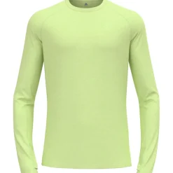 Odlo X-Alp Performance Wool 115 Trailrunning Longsleeve Heren - shadow lime melange