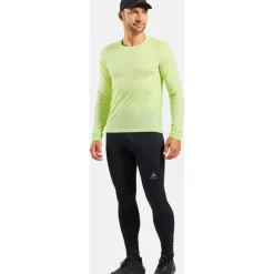 Odlo X-Alp Performance Wool 115 Trailrunning Longsleeve Heren - shadow lime melange