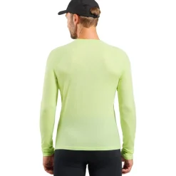 Odlo X-Alp Performance Wool 115 Trailrunning Longsleeve Heren - shadow lime melange