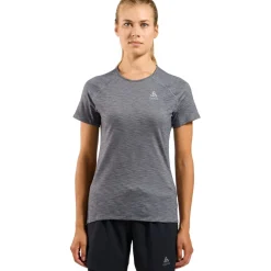Odlo X-Alp Performance Wool 115 Trailrunning-Shirt Dames - grey melange