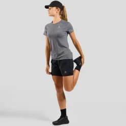 Odlo X-Alp Performance Wool 115 Trailrunning-Shirt Dames - grey melange