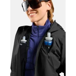 Jassen & Vesten < Odlo X-Alp Pro 2.5L Waterdicht Jack Dame - zwart