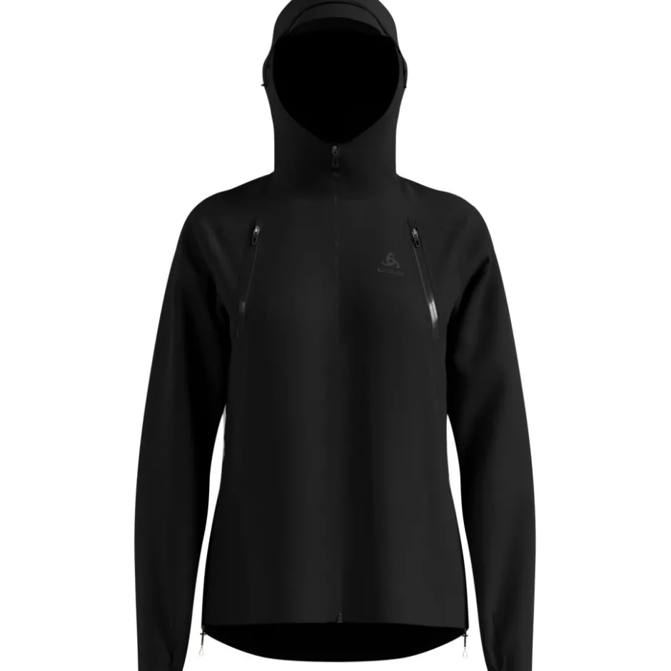 Jassen & Vesten < Odlo X-Alp Pro 2.5L Waterdicht Jack Dame - zwart