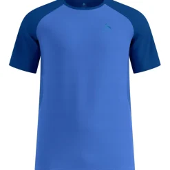 Odlo X-Alp Trailrunning T-Shirt Heren - dazzling blue - mazzarine blue