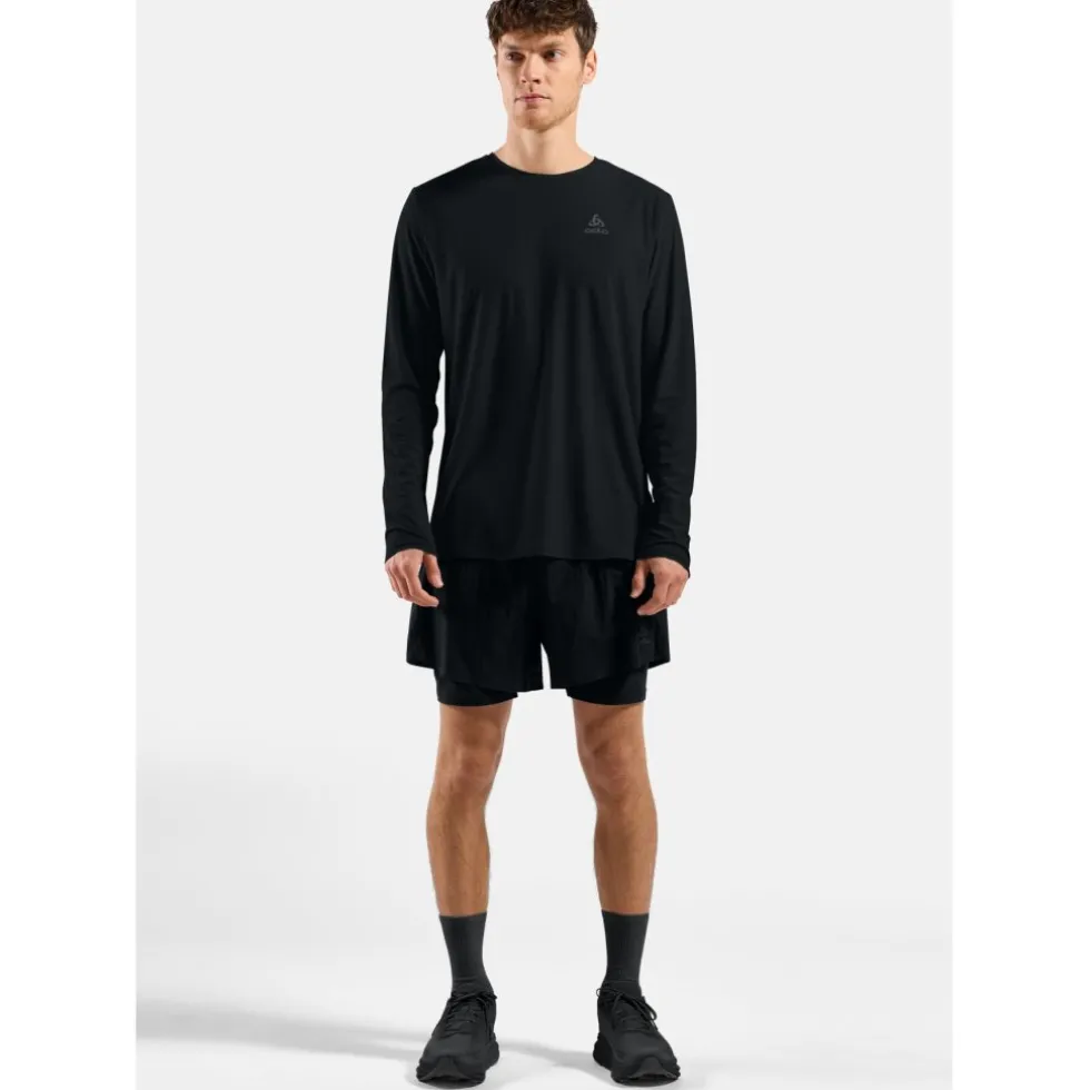 Odlo Zeroweight Chill-Tec 2.0 Hardloopshirt met Lange Mouwen Heren - black