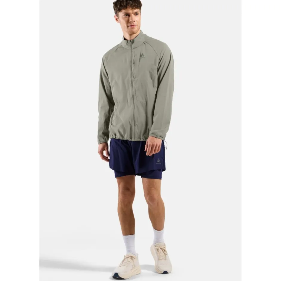 Jassen & Vesten < Odlo Zeroweight Hardoopjack 2.0 Heren - agate gray