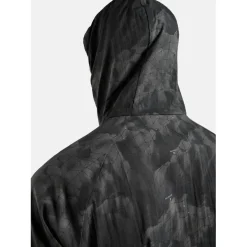 Odlo Zeroweight Hyper Print Hardloopanorak met capuchon voor heren - black