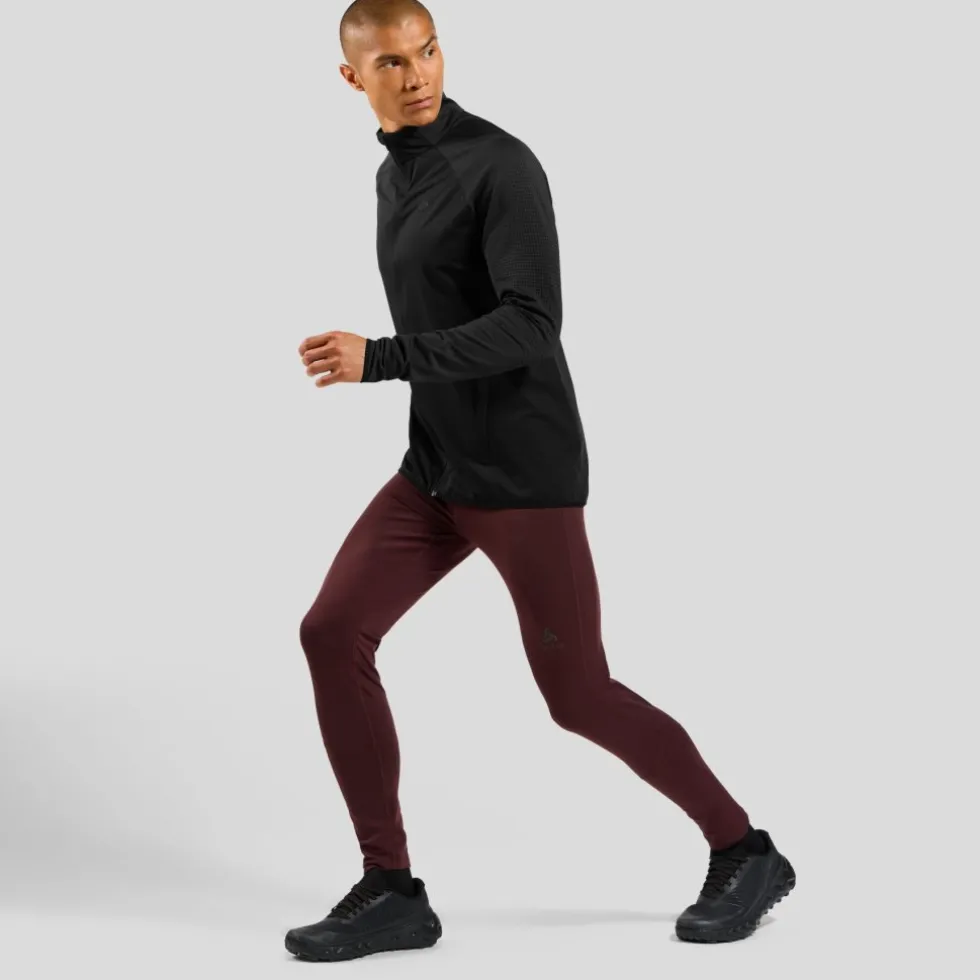 Odlo Zeroweight Warm Hybride Hardloopjack 2.0 Heren - zwart