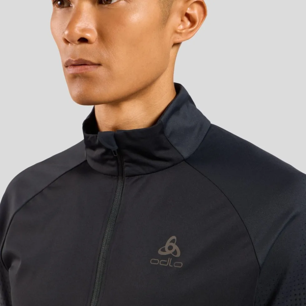 Odlo Zeroweight Warm Hybride Hardloopjack 2.0 Heren - zwart