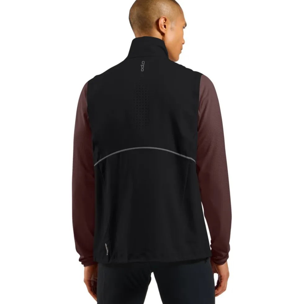 Odlo Zeroweight Warm Softshell Hardloopgilet 2.0 Heren - zwart