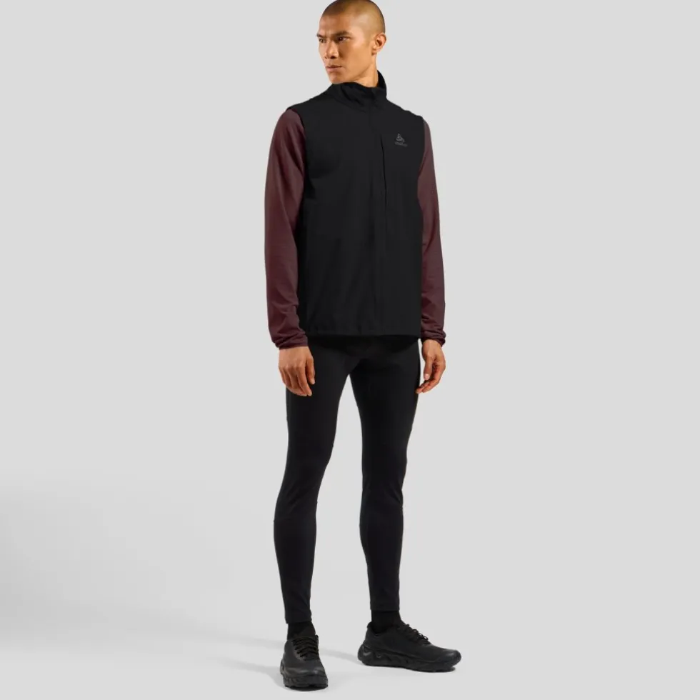 Odlo Zeroweight Warm Softshell Hardloopgilet 2.0 Heren - zwart