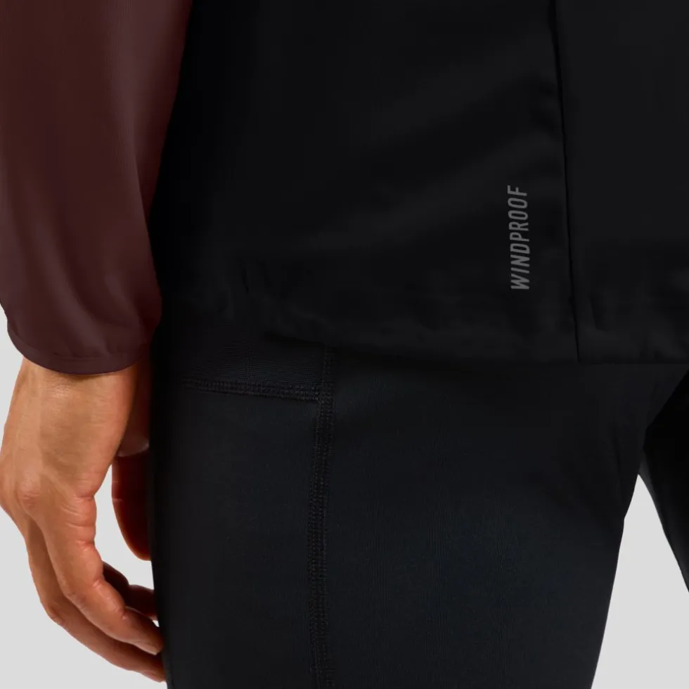 Odlo Zeroweight Warm Softshell Hardloopgilet 2.0 Heren - zwart