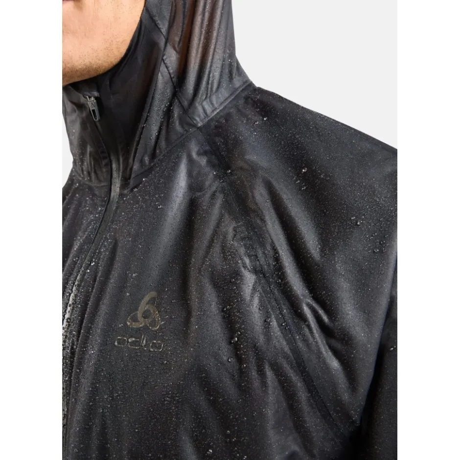 Jassen & Vesten < Odlo Dua Dry Waterdicht Geïoeerd Hardoopjack Heren - zwart