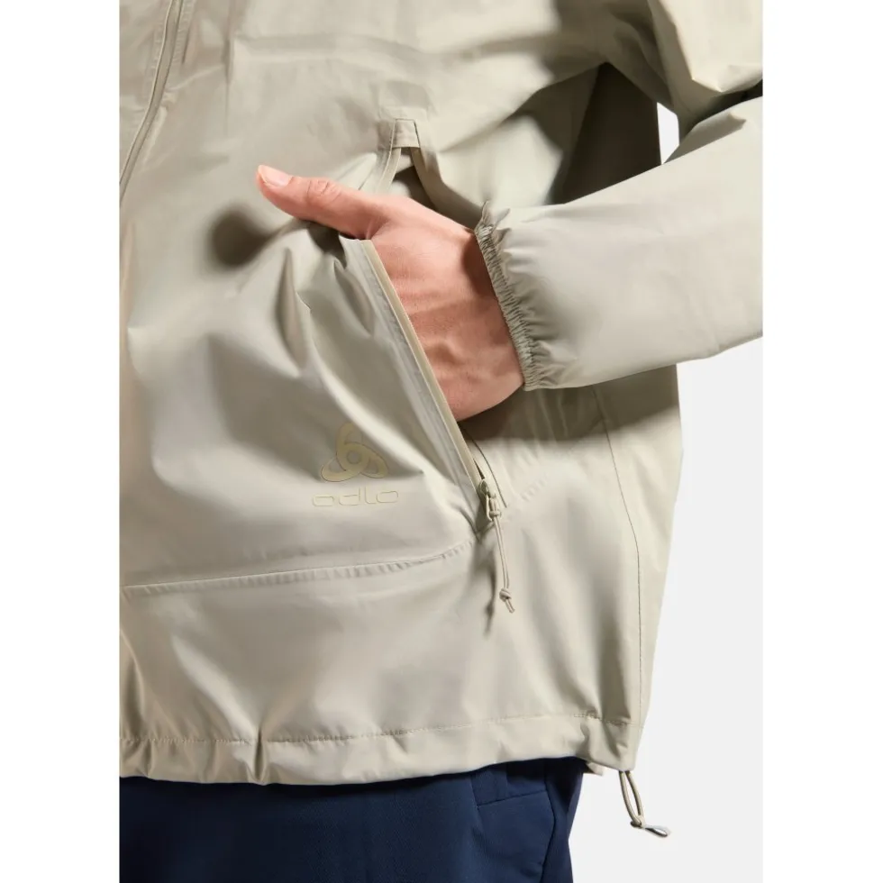 Odlo Essentials 2.5L Waterproof Hardshell Jack Heren - agate gray