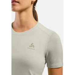 Odlo Natural Merino 160 Hemd met Korte Mouwen Dames - agate gray