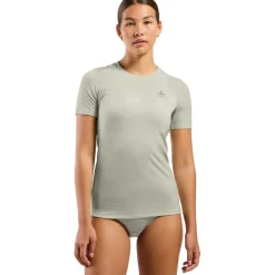 Odlo Natural Merino 160 Hemd met Korte Mouwen Dames - agate gray
