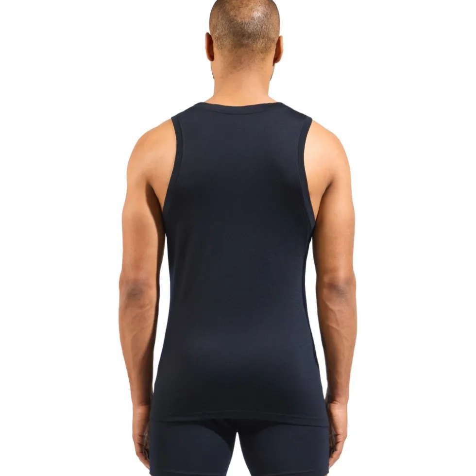 Odlo Natural Merino 160 Hemd zonder Mouwen Heren - zwart