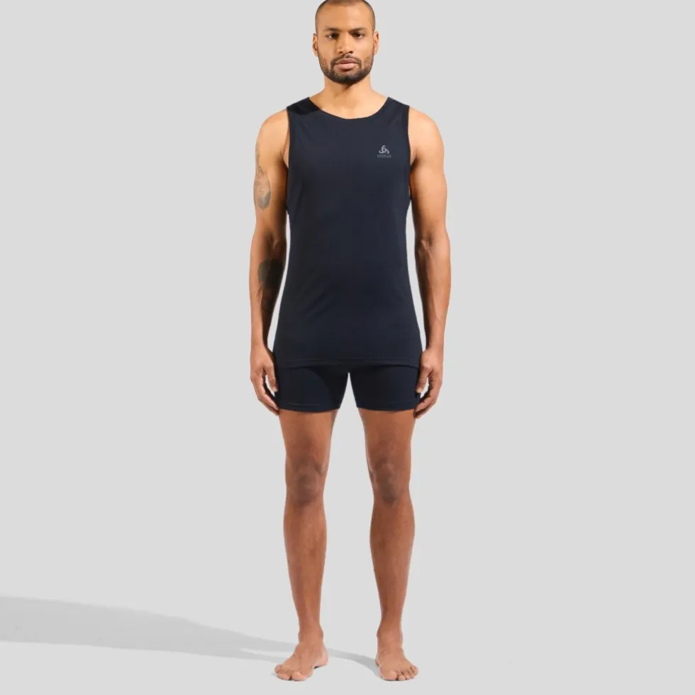 Odlo Natural Merino 160 Hemd zonder Mouwen Heren - zwart