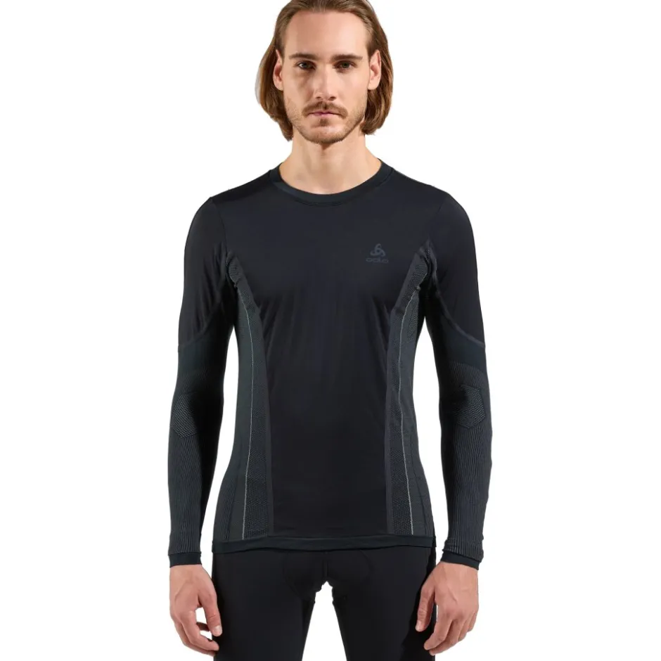 Ondershirts < Odlo Performance Windshield Light Fietsondertop met Lange Mouwen Heren - zwart - concrete grey