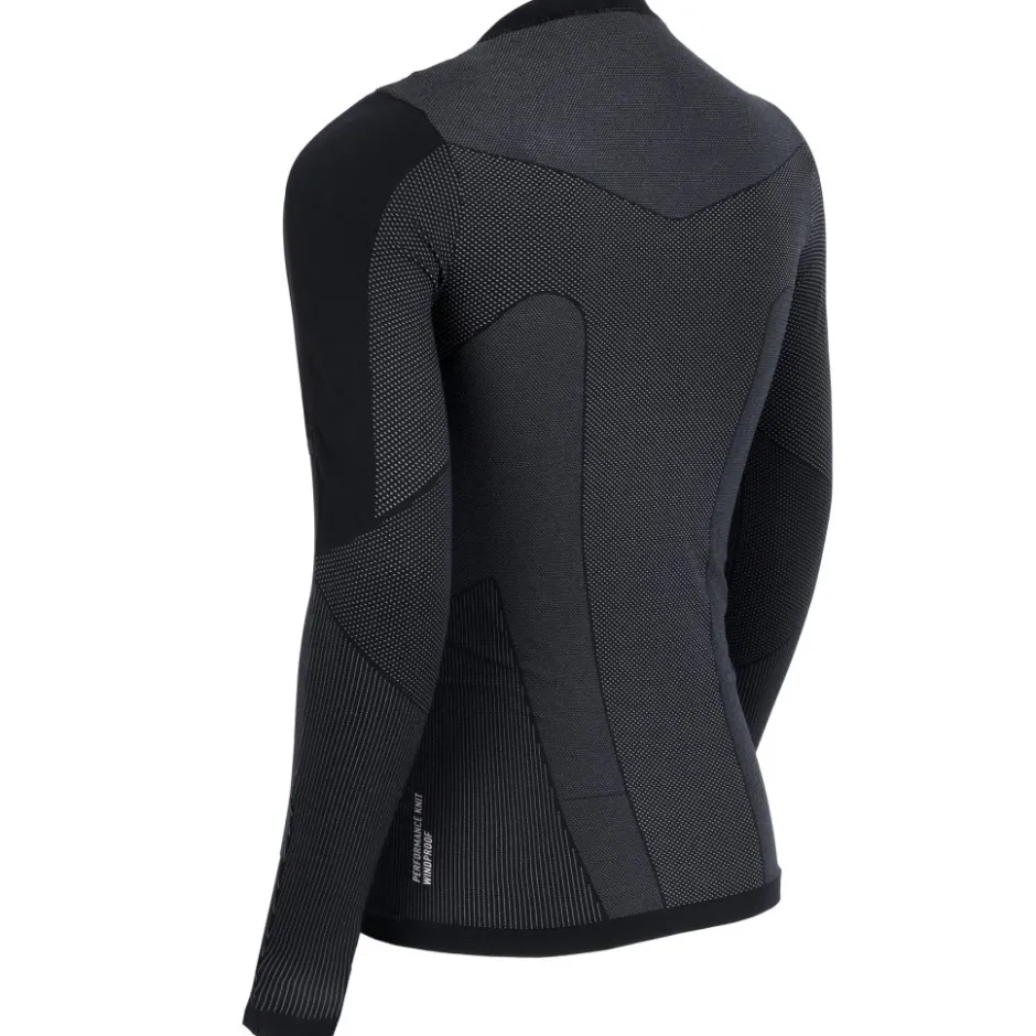 Ondershirts < Odlo Performance Windshield Light Fietsondertop met Lange Mouwen Heren - zwart - concrete grey