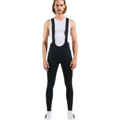 Odlo Zeroweight X-Warm Fietsbroek met Bretels Heren - zwart