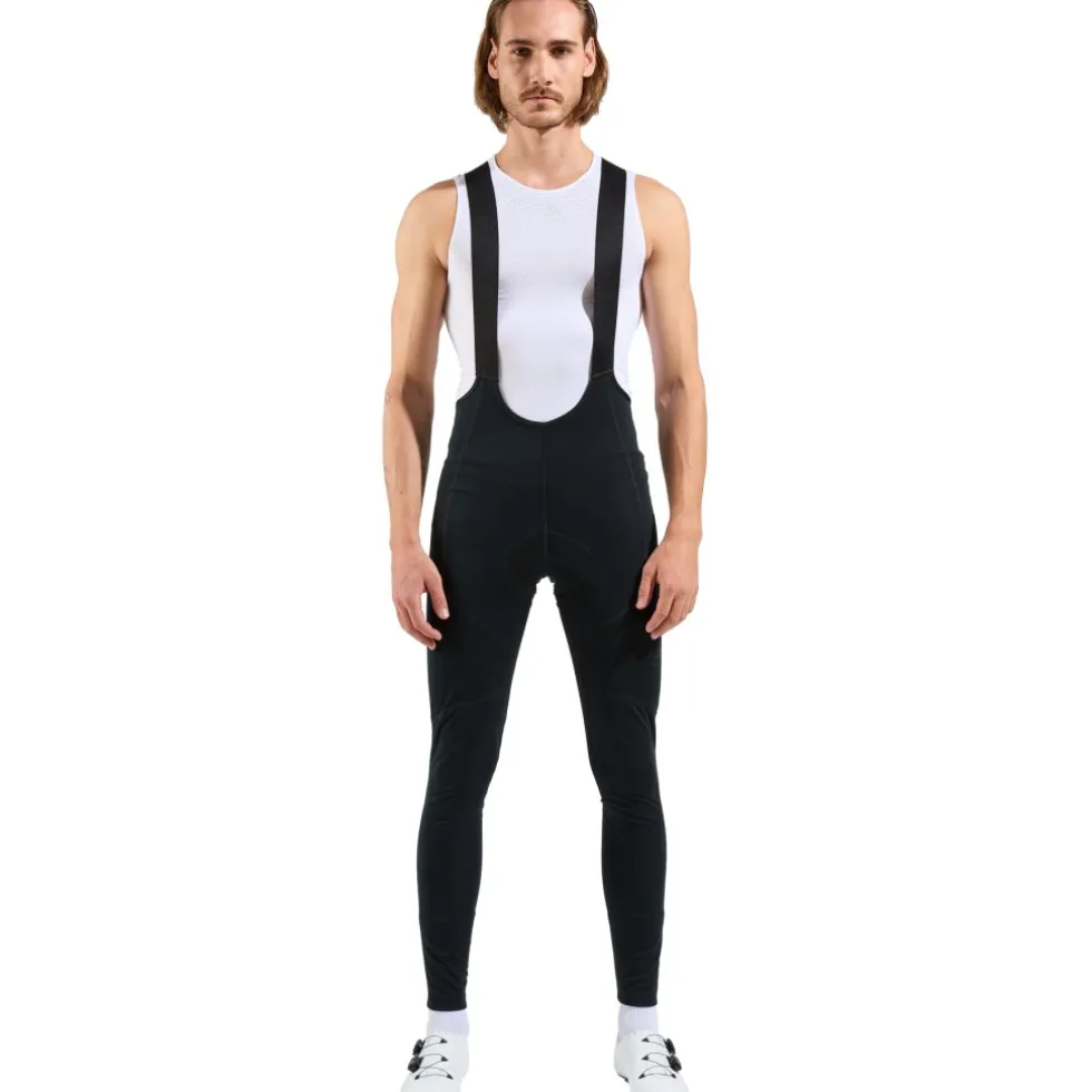 Odlo Zeroweight X-Warm Fietsbroek met Bretels Heren - zwart