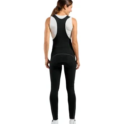 Odlo Zeroweight X-Warm Fietsbroek met Bretels Dames - zwart