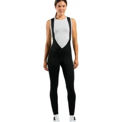 Odlo Zeroweight X-Warm Fietsbroek met Bretels Dames - zwart