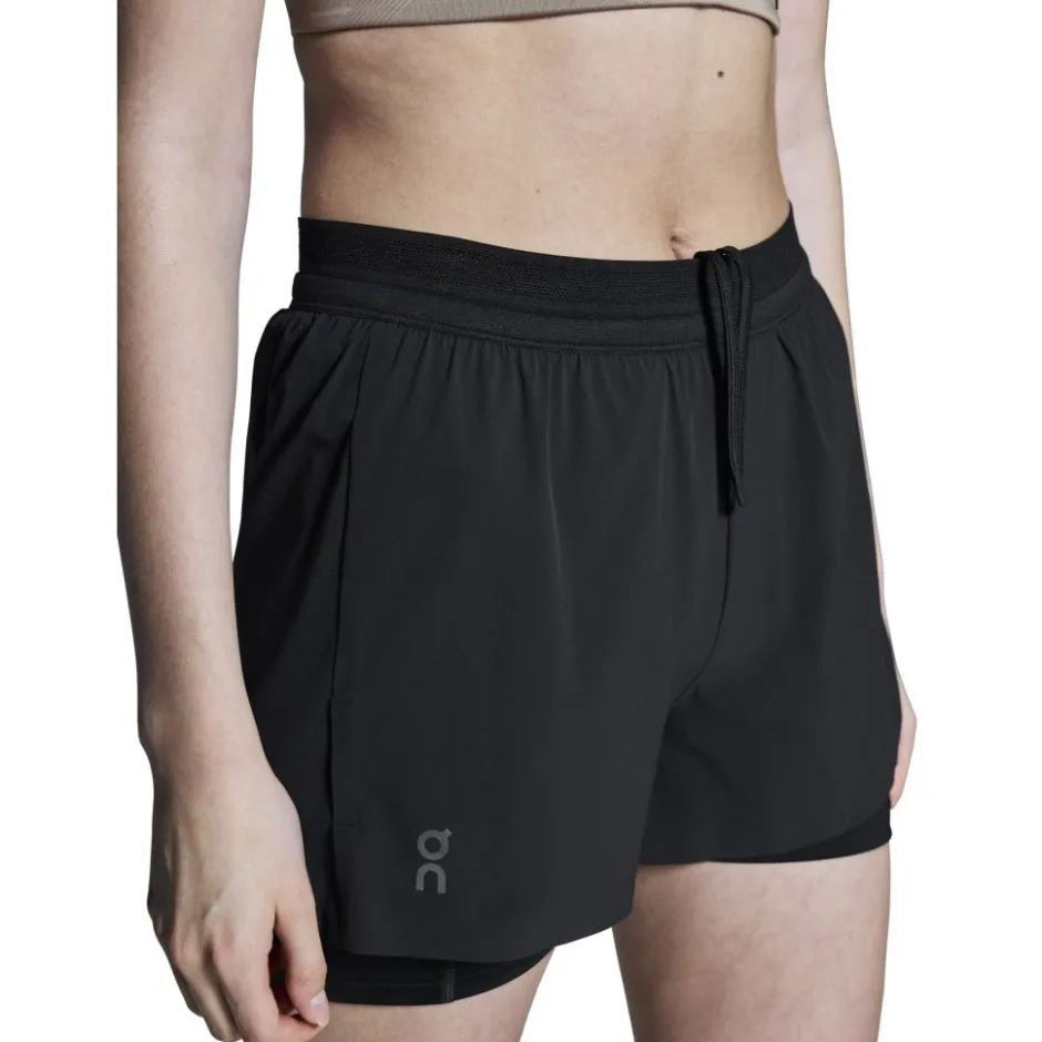 Broeken & Rokken < On Running On 3" Perforance 2/1 Hardoophort Dae - Zwart