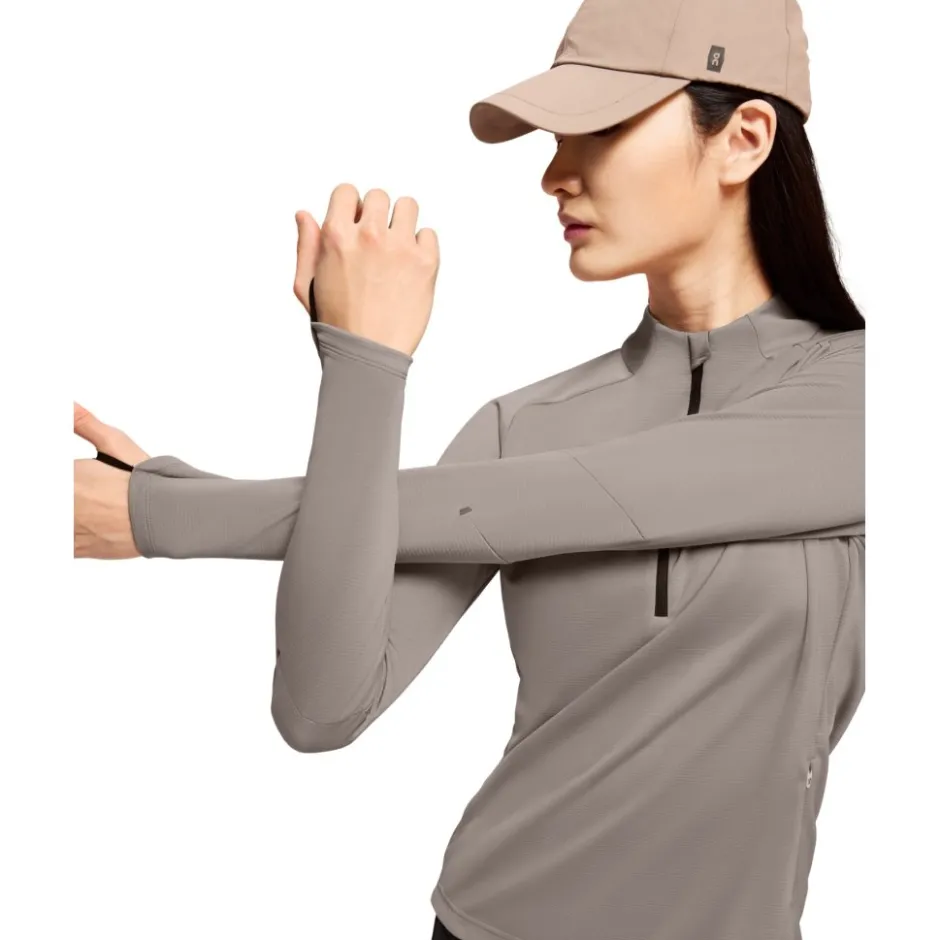 T-Shirts En Tops|Shirts & Midlayers < On Running On Cimate Shirt met ange Mouwen Dames - Cinder