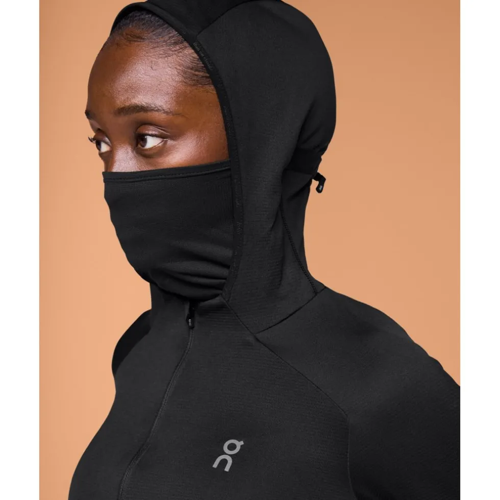 On Climate Zip Hoodie Hardloopjack Dames - Zwart