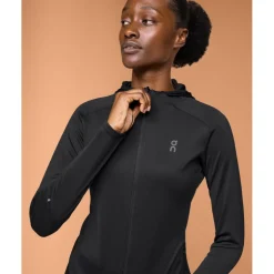 On Climate Zip Hoodie Hardloopjack Dames - Zwart