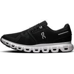On Cloud 6 Schoenen Dames - Breed - Zwart | Wit