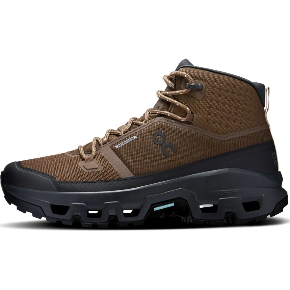 On Cloudrock Mid Waterproof Heren Wandelboots - Earth | Black