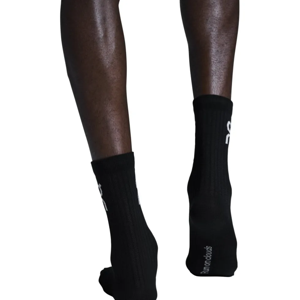 On Logo High Sokken Lang Unisex - 3-Pack - Zwart