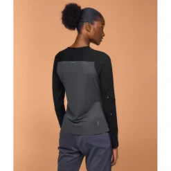 On Performance Long-T Shirt met Lange Mouwen Dames - Black | Eclipse