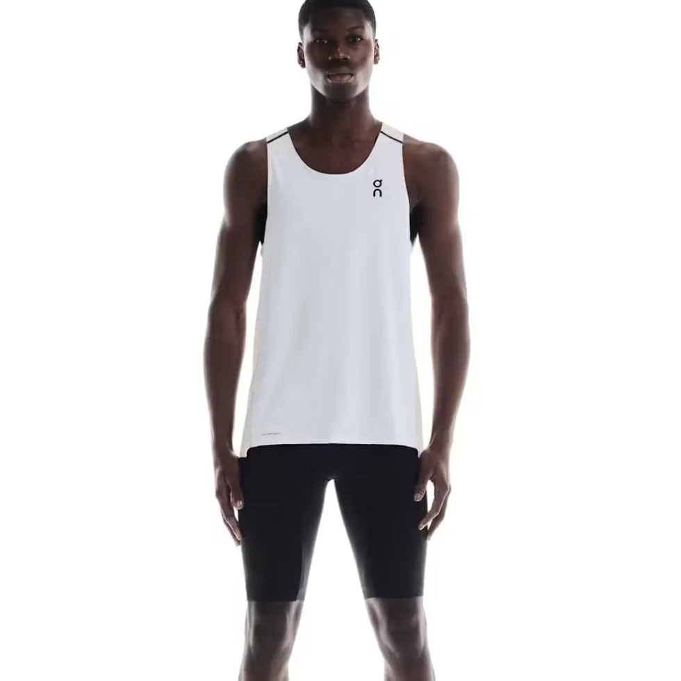 On Performance Tank Tanktop Heren - Wit | Zilver