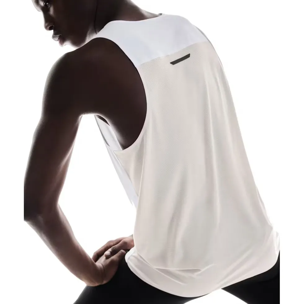 On Performance Tank Tanktop Heren - Wit | Zilver