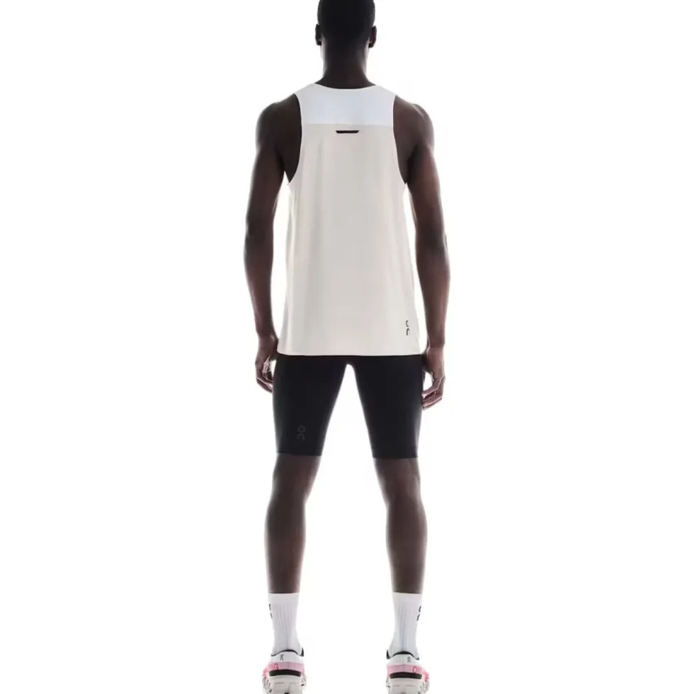 On Performance Tank Tanktop Heren - Wit | Zilver