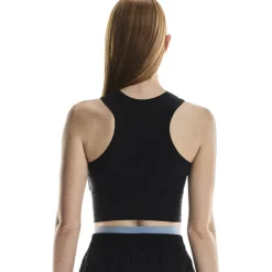 On Studio Crop Fitness top dames - Zwart