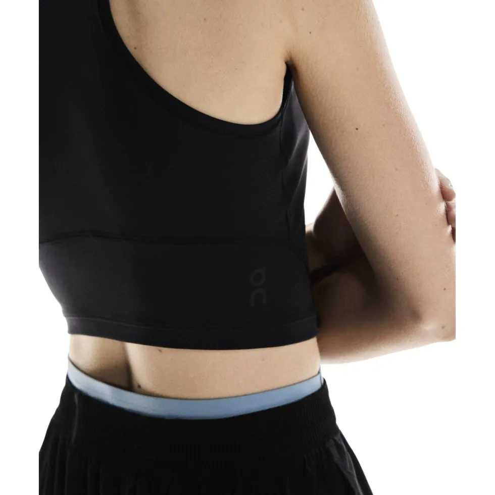 On Studio Crop Fitness top dames - Zwart