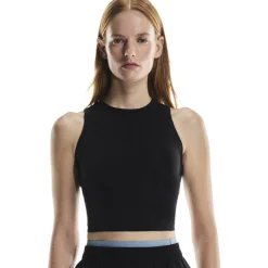 On Studio Crop Fitness top dames - Zwart