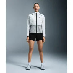 On Weather Hardloopjack Dames - White | Glacier