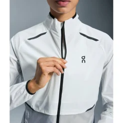 On Weather Hardloopjack Dames - White | Glacier