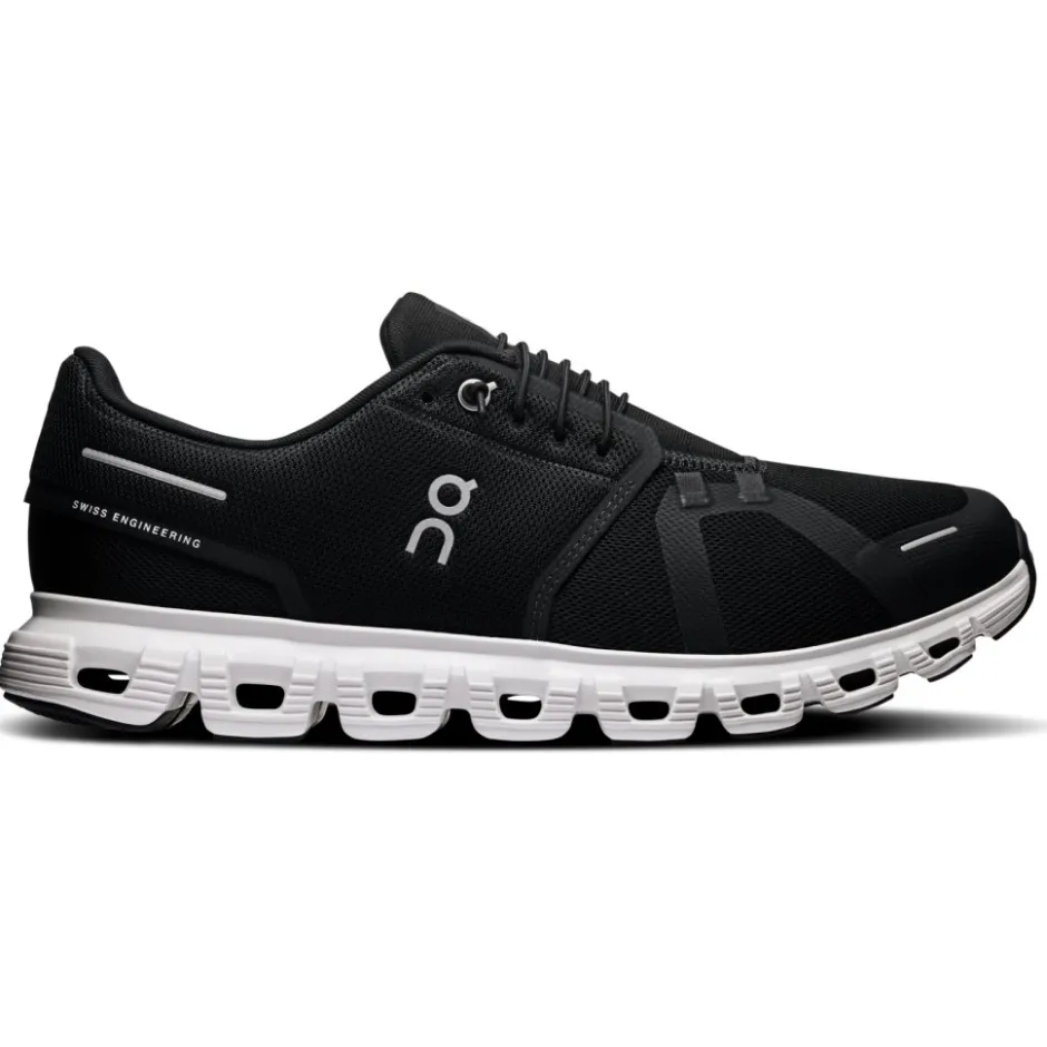 Schoenen < On Running On Cloud 6 Heren Schoenen - Breed - Zwart | Wit