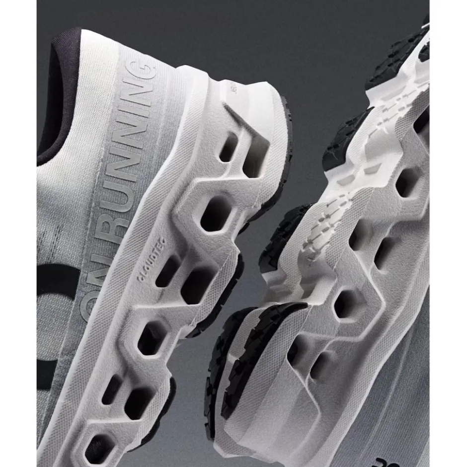 Hardloopschoenen Voor Op De Weg|Hardloopschoenen Heren < On Running On Cloudmonster 3 Hardloopschoenen heren - Breed - Zwart | Zwart
